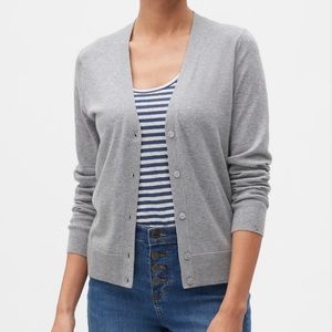 Gap 3/4 sleeve gray cardigan